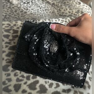 Kurt Geiger Black Sequin Clutch